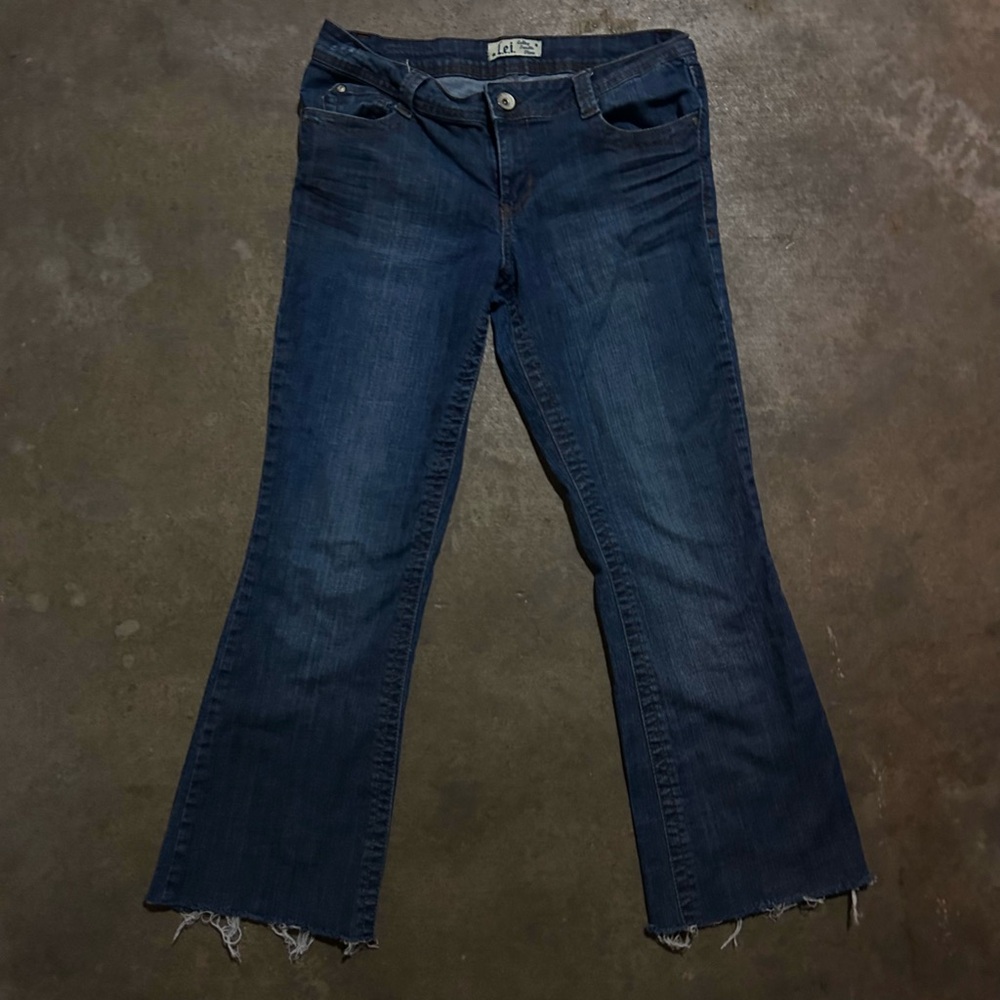 lei Dark Blue Flare Jeans